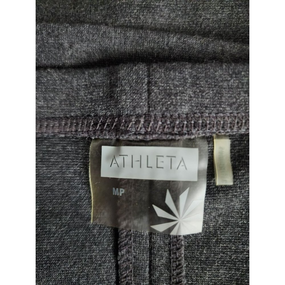 Athleta Strata Women's Gray A-Line Zipper Pockets Ponte Mini Skirt Petite Sz MP - Picture 8 of 11